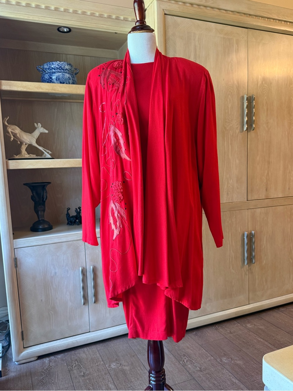 IIF glam dress and cape set